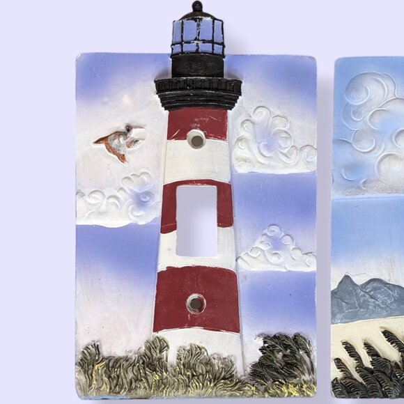 Set of 6 Vintage Lighthouse Switch Plate Light Switch Covers - Picture 2 of 10